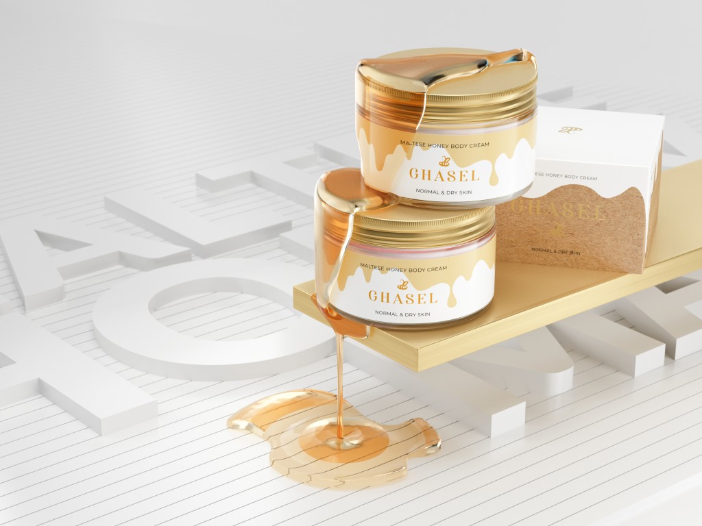 honey body cream ghasel