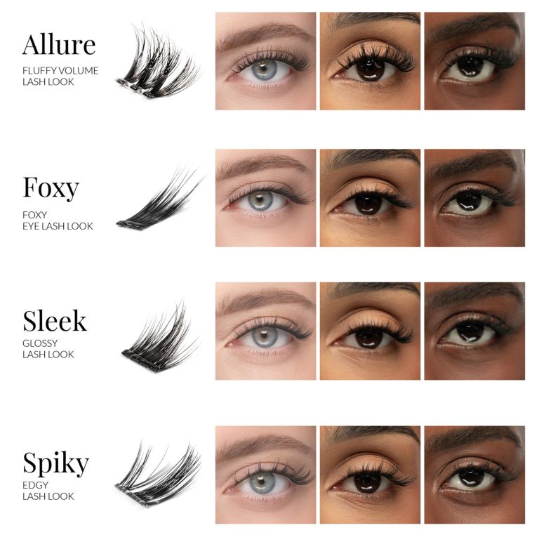 DIY Pre-Glued cluster lashes for at-home lash extensions